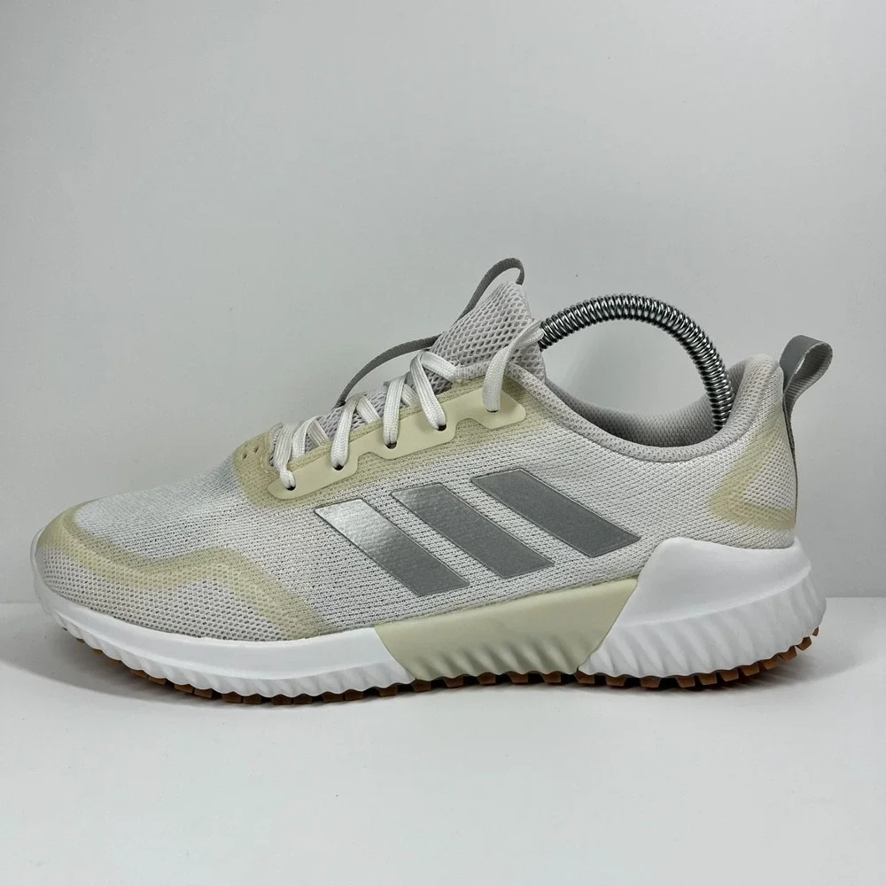 Adidas Edge Runner Shoes Men's Size 8 Climacool Athleisure White Cream Gum Soles